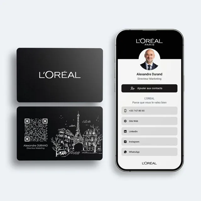 Carte de visite NFC L'Oréal