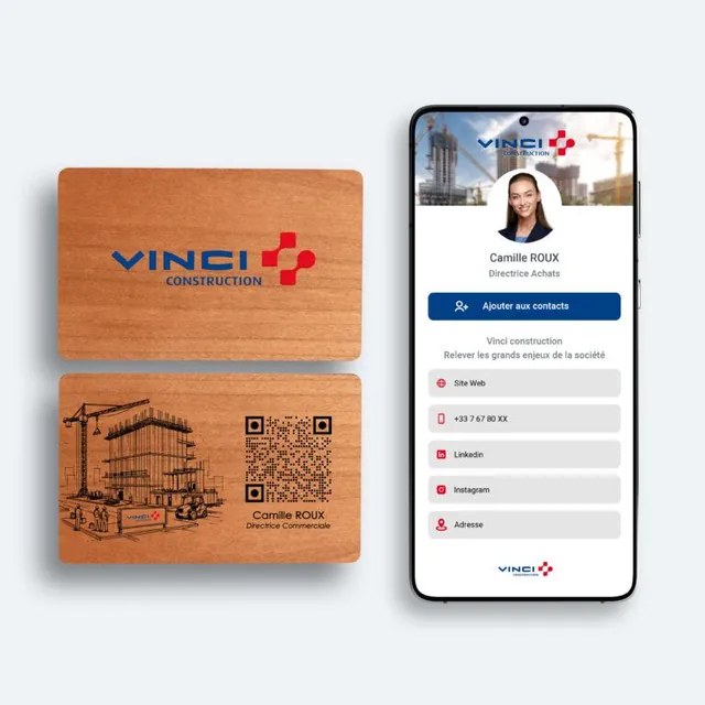 Carte de visite NFC Vinci